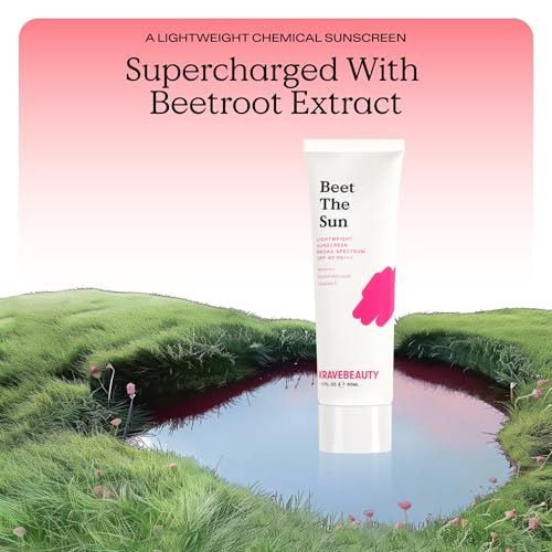 KraveBeauty Beet The Sun SPF 40 PA+++ Sunscreen 50mL - Lightweight, Hydrating, Sensitive Skin