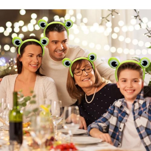 Cute Frog Face Wash Headband & Wrist Set for Girls & Women - Spa & Makeup Accessory