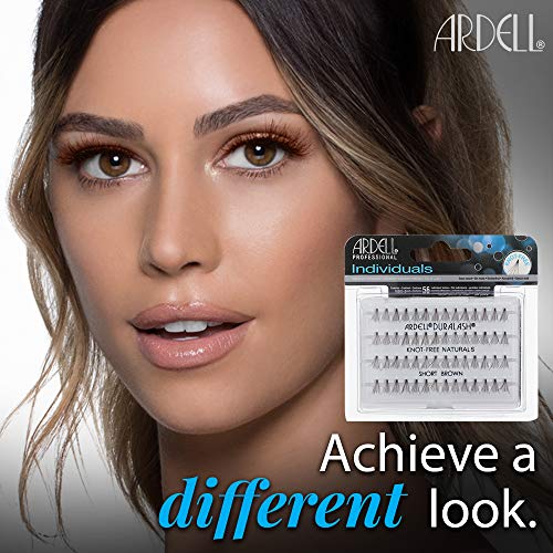 Ardell Short Brown Natural Individual Lash Clusters - DIY Eyelash Extensions, 4 Pack