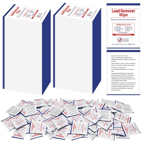 50 Pack Lead Removal Wipes for Shooting & Industrial Use
