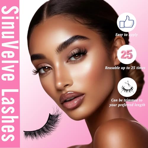 Hiklasy SinuVelve 5D Wispy Cat Eye Fake Mink Lashes - 14mm