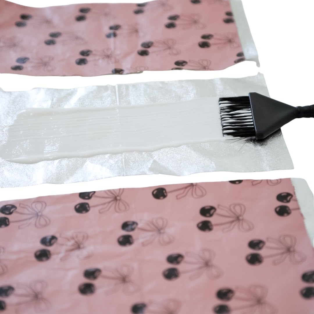 Hair Foils for Highlighting - 500 sheets - 6x11 Pop-Up Embossed Foil Sheets for Salon Hair Coloring - Cherry Bow Design by Foil Holic