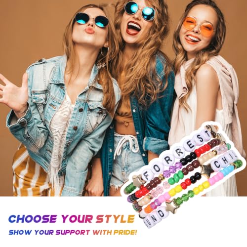 Forrest Frank Inspired Stackable Beaded Friendship Bracelets - 5 Pcs
