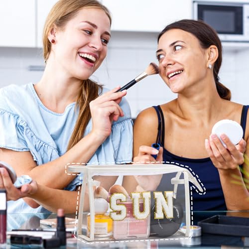 Clear Waterproof Makeup Bag for Beach & Travel Essentials