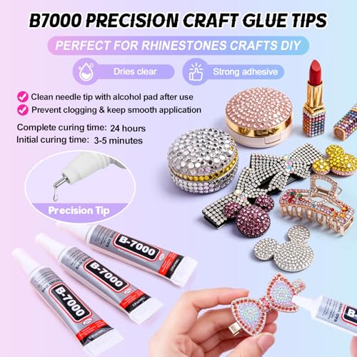Lorvain 32000Pcs Bedazzling Kit with 42 Colors 3mm Rhinestones