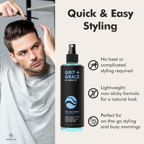 Aberlite Sea Salt Spray for Beach Waves - 8.11 Fl Oz Texture Spray