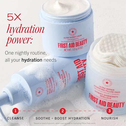 First Aid Beauty Gentle Cream-to-Foam Facial Cleanser for Sensitive Skin