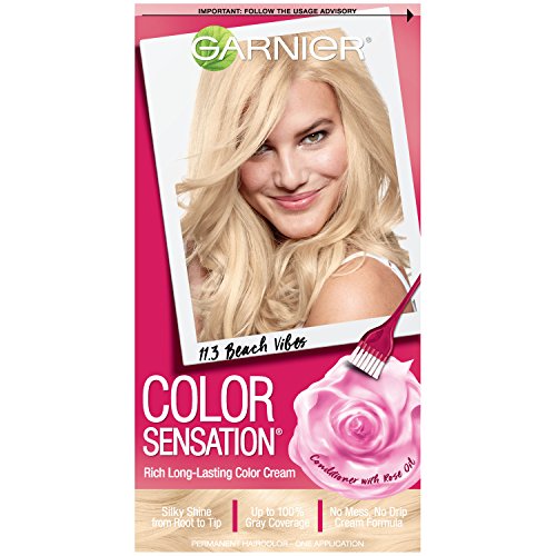Garnier Hair Color Sensation Rich Long-Lasting Cream 11.3 Extra Light Sun Blonde, Pack of 12