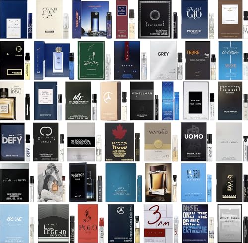 Designer Cologne Sample Set for Men - 10 Piece Travel Fragrance Vial Lot