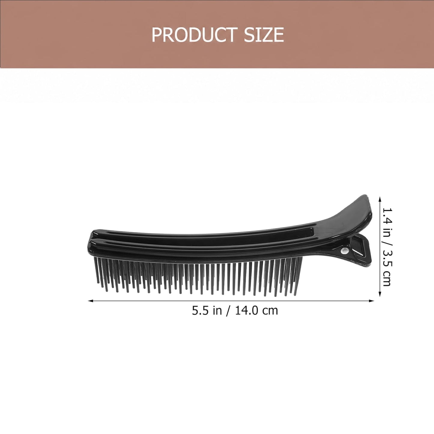2pcs Hair Sectioning Clips Stylist Nonslip Hair Clips Comb for Professional Salon Sectioning Haircuts Dying DIY Accessories