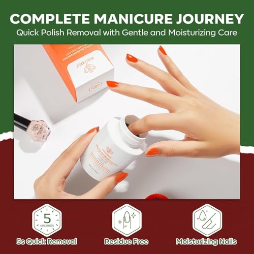 modelones Christmas Nail Polish Set 6 Colors, Red Green Pink Orange