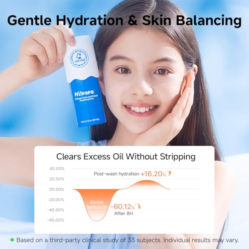Kids & Teens Gentle Foaming Face Wash - 2.71 fl oz, Sensitive Skin Friendly
