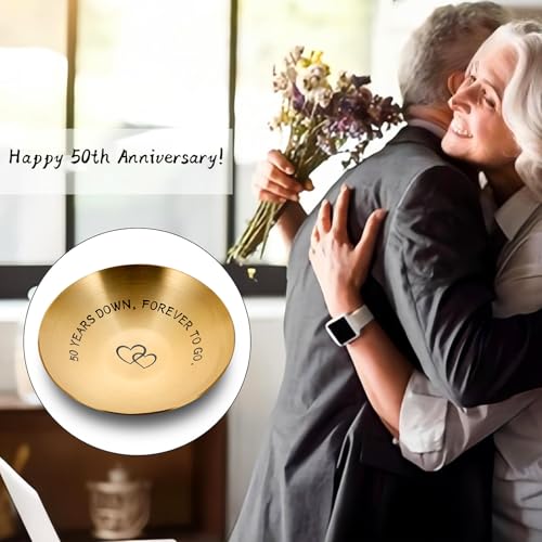 50th Anniversary Jewelry Tray | Meaningful Gift for Couples
