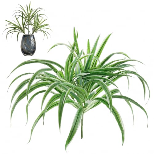 15-Inch Artificial Spider Plant - Lifelike Greenery for Home Decor