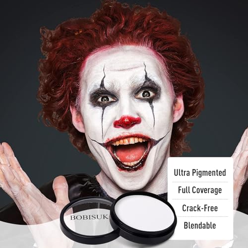 BOBISUKA Water-Based Face & Body Paint Kit - 18 Shades for Halloween & Cosplay