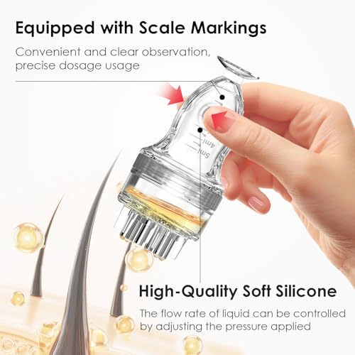 Minoxidil Applicator£¬Hair Oil Applicator£¬Scalp Serum Comb£¬Apply The Liquid Directly to The Scalp£¬Auxiliary Hair Growth Tool£¬Deeply Nourish Roots (1 PCS)