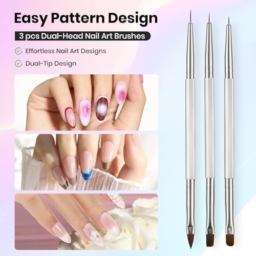 Beetles Multicolor Nail Art Brushes Kit - 31pcs Blooming Gel Set