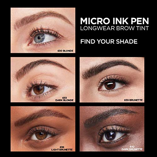 L'Oreal Paris Brow Micro Ink Pen - Longwear Tint, Dark Brunette