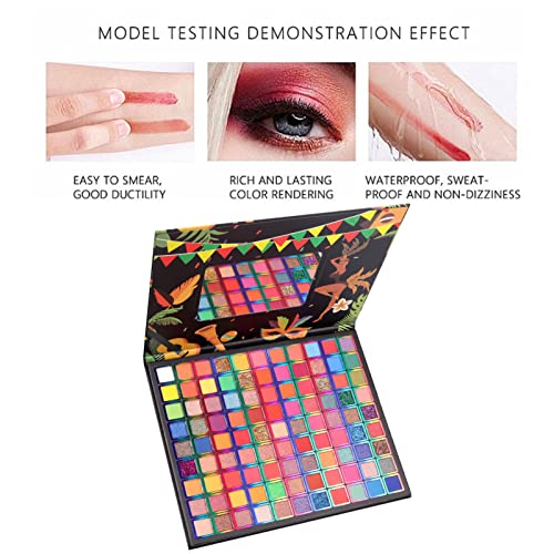 99 Colors Eyeshadow Palette - High Pigmented Matte & Glitter Makeup