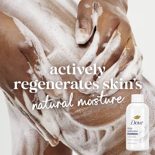 Dove Travel Size Body Wash Bundle, Deep Moisture & Refreshing 6-Pack