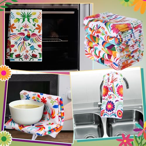 6 Pack Mexican Kitchen Towels - Dia De Los Muertos Decor