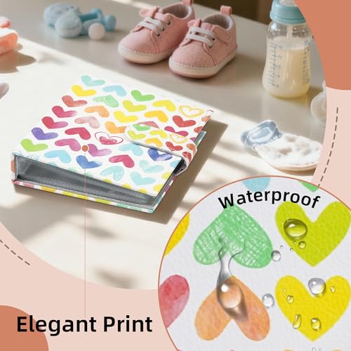 Vienrose PU Leather Photo Album - 4x6 Holds 52 Photos with Heart Design