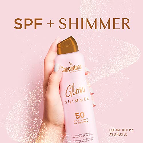 Coppertone Glow Shimmering Sunscreen Spray SPF 50 - 5 OZ