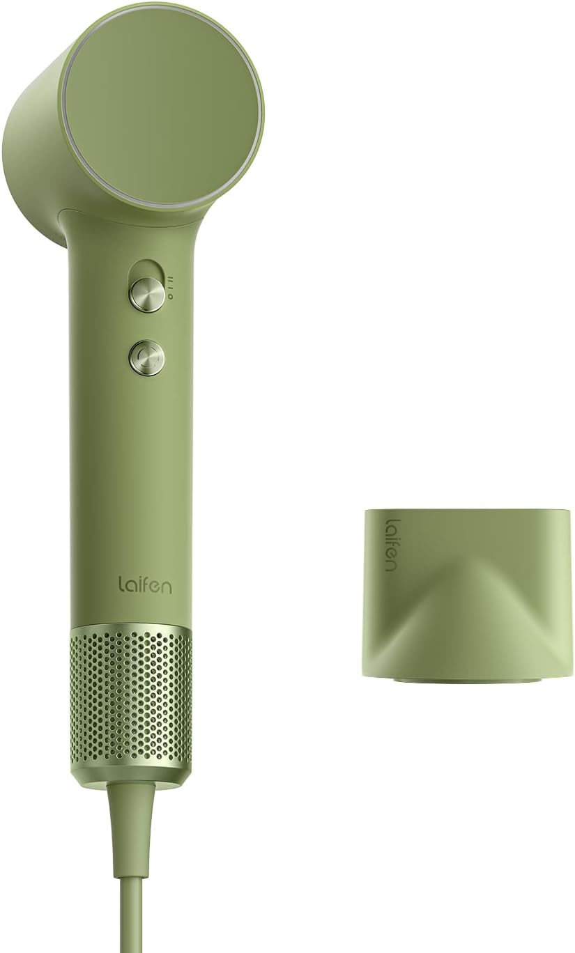 Laifen Mini Hair Dryer - Lightweight Ionic Blow Dryer with 200M High Speed Motor | Low Noise, Compact Design