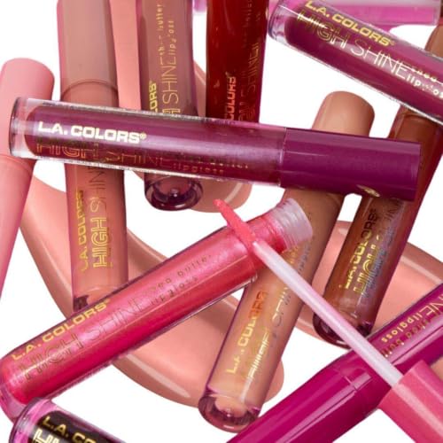 L.A. COLORS High Shine Lip Gloss - Playful CLG936, Moisturizing & Glossy