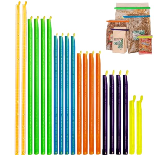20 Reusable Bag Sealer Clips - Airtight & Waterproof Food Storage