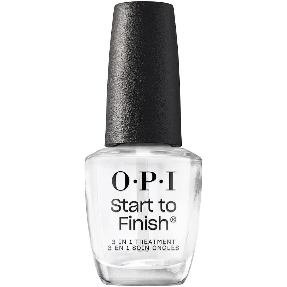 OPI Nail Lacquer Base Coat - Nail Treatment for Chip Resistance & Discoloration | Long-Lasting Polish Protection
