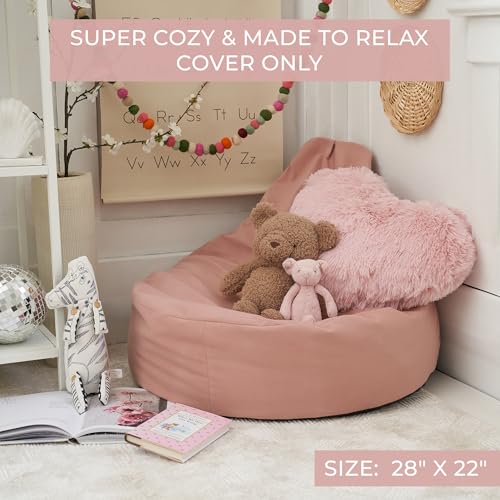 ZICOTO Kids' Bean Bag Chair Cover - Soft Plushie Storage Solution