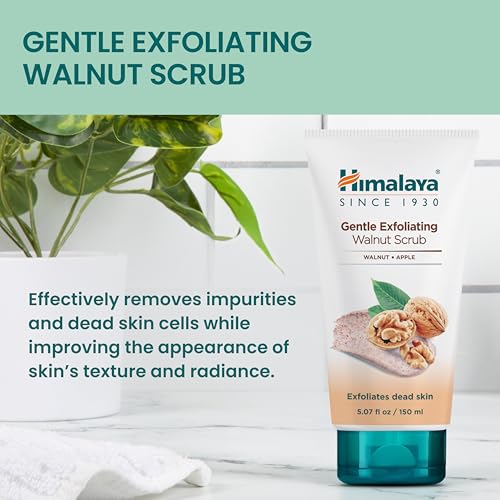 Himalaya Gentle Exfoliating Walnut Face Scrub 5.07 Fl Oz (Pack of 2)