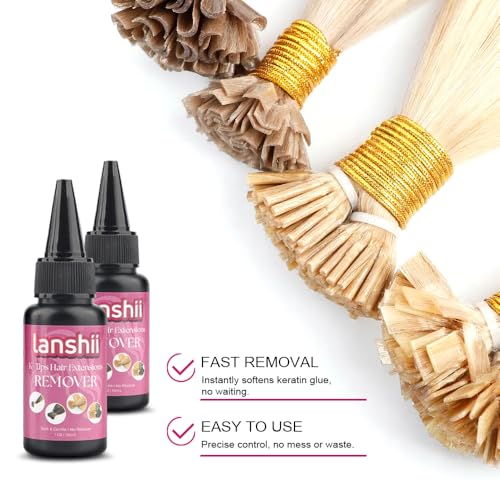 Lanshii 100ml UV Hair Glue Remover - Fast Acting Adhesive Dissolver