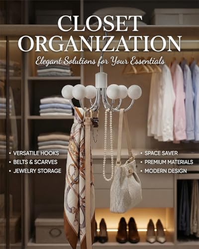 Hoodie Hangers with 360° Swivel Hooks - 2 Pack Wooden Storage