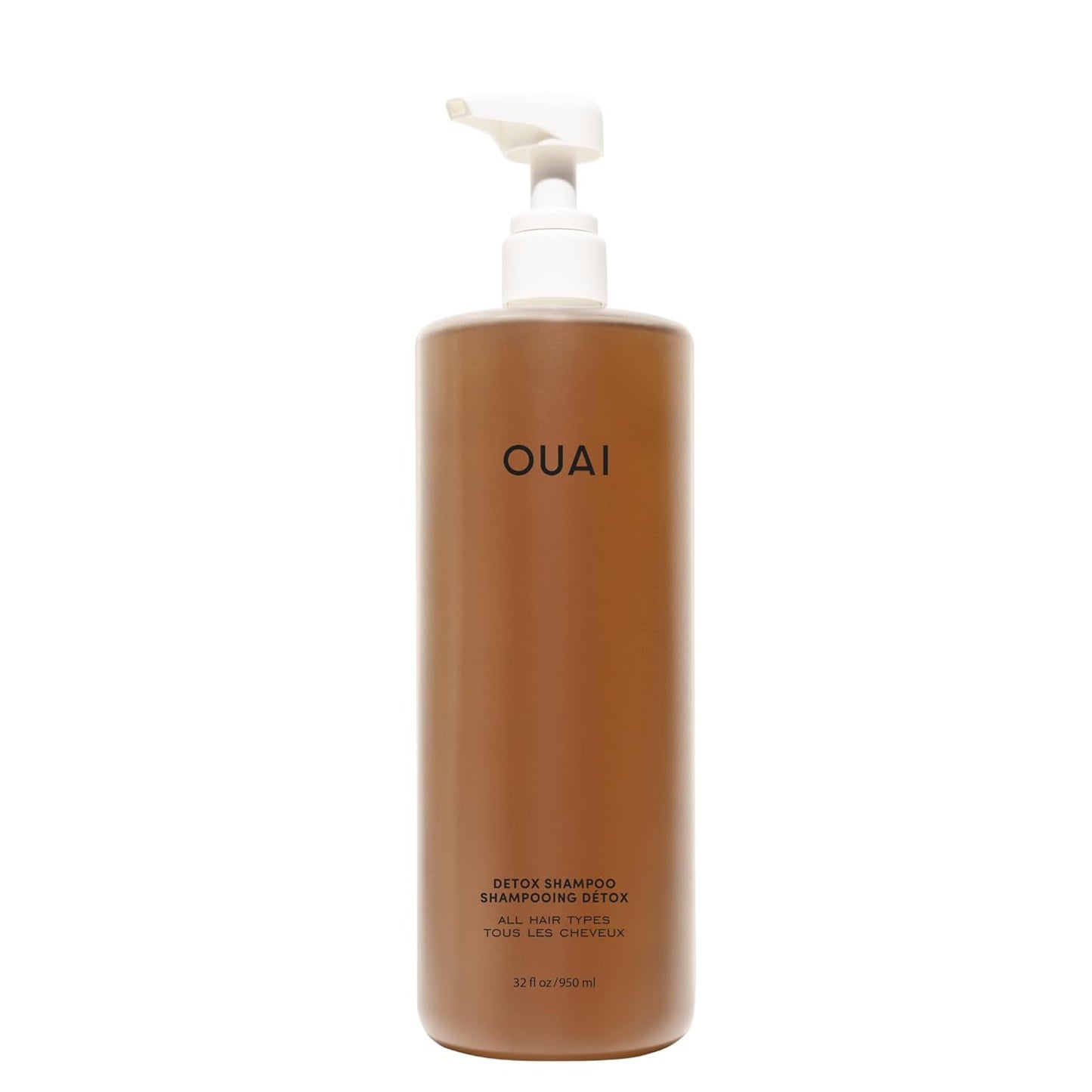 OUAI Detox Shampoo & Bond Repair Balm Set - Clarifying Shampoo + In-Shower Hair Mask Duo | Full Size for Dry, Damaged Hair