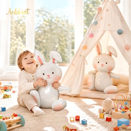 30" Extra Large Bunny Balloons - 5PCS Foil Decorations for Parties