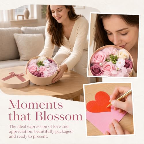 Pink Handmade Scented Soap Petals Gift Set - Little World 1 Ounce