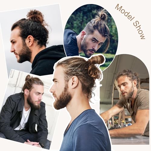 Durable Braided Hair Ties for Men - 10Pcs No-Crease Design