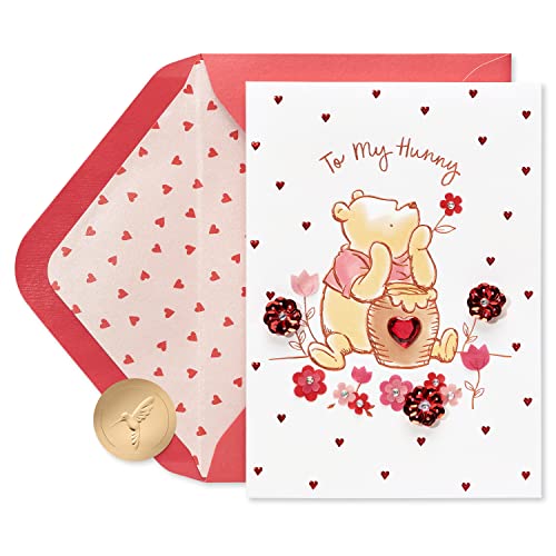 Papyrus Winnie the Pooh Romantic Valentine's Day Card