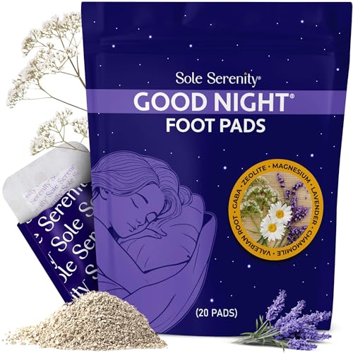 Sole Serenity Good Night Foot Pads - Support Achy Feet I Traditional Herbal Blend, No Prep