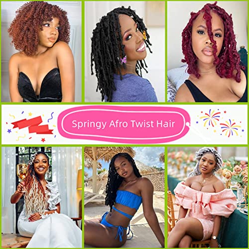 Paraglame Afro Twist Hair 8 Inch Marley Braiding Hair 8 Packs - Kids & Women