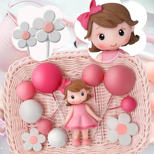 Princess Cake Topper Set - 11pcs Cake Decorations for Birthday Parties