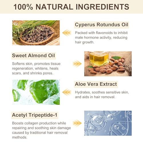 Cyperus Rotundus Oil for Natural Hair Removal - 2.02 Fl Oz