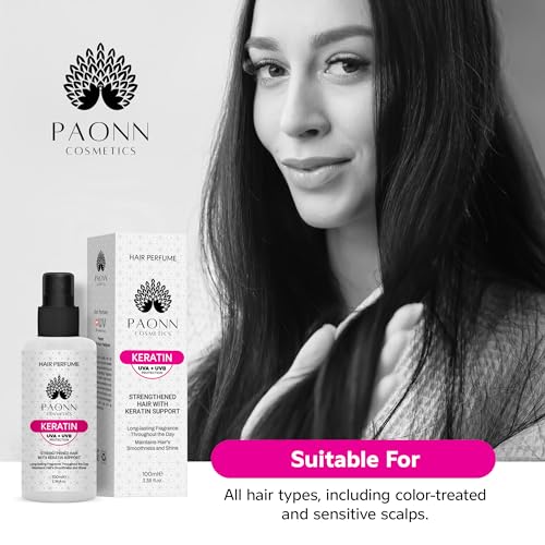 PAONN Keratin Hair Perfume Mist – UVA/UVB Protection & Shine Spray (100ml)