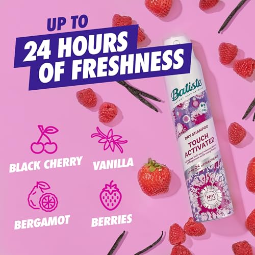 Batiste Touch Activated Dry Shampoo 3.81 Oz Pack of 2 - Up to 24H Freshness & Scent Releasing Technology
