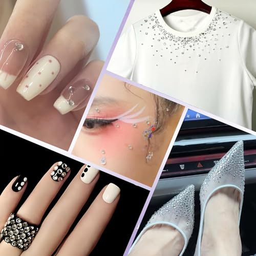 2000pcs SS20 Flatback Glass Rhinestones for Nail Art & Crafts