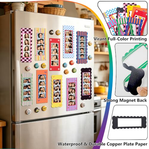 10-Pack Vintage Magnetic Photo Frames for 2x6 Inch Photos