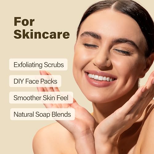 H&C 100% Natural Walnut Shell Powder - Exfoliating Scrub Ingredient, 227g
