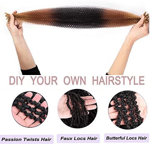 Kossys 14 Inch Marley Twist Braiding Hair - Pre-Separated (Pack of 8) - 1B3027#
